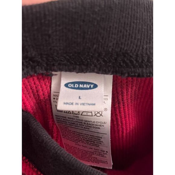 OLD NAVY SIZE LARGE ADULT LONG UNDERWEAR PAJAMAS PLAID FOR WINTER WARM FLANNEL - Picture 3 of 4